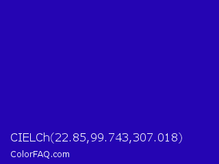 CIELCh 22.85,99.743,307.018 Color Image