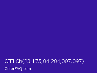 CIELCh 23.175,84.284,307.397 Color Image