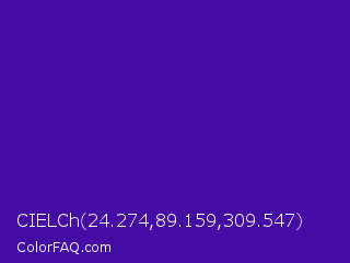 CIELCh 24.274,89.159,309.547 Color Image