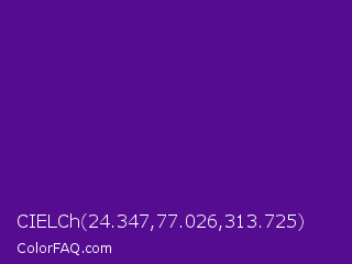 CIELCh 24.347,77.026,313.725 Color Image