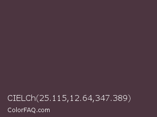 CIELCh 25.115,12.64,347.389 Color Image
