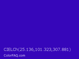 CIELCh 25.136,101.323,307.881 Color Image