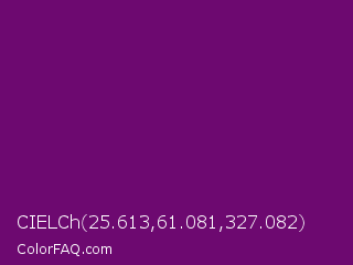 CIELCh 25.613,61.081,327.082 Color Image