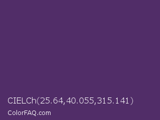 CIELCh 25.64,40.055,315.141 Color Image