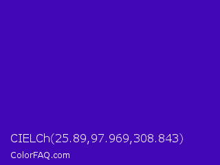 CIELCh 25.89,97.969,308.843 Color Image