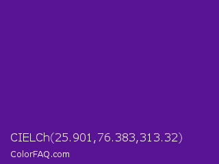 CIELCh 25.901,76.383,313.32 Color Image