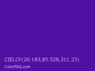 CIELCh 26.183,85.528,311.23 Color Image