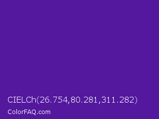 CIELCh 26.754,80.281,311.282 Color Image