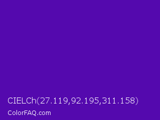 CIELCh 27.119,92.195,311.158 Color Image