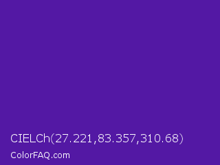 CIELCh 27.221,83.357,310.68 Color Image