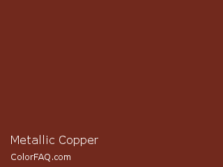 CIELCh 27.256,39.314,37.806 Metallic Copper Color Image