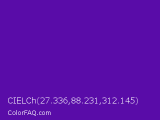 CIELCh 27.336,88.231,312.145 Color Image