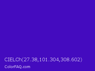 CIELCh 27.38,101.304,308.602 Color Image