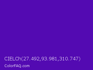 CIELCh 27.492,93.981,310.747 Color Image