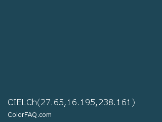 CIELCh 27.65,16.195,238.161 Color Image
