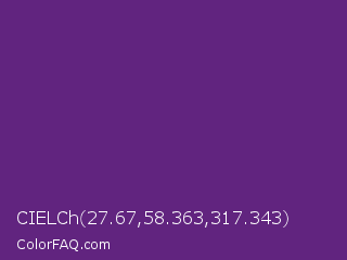 CIELCh 27.67,58.363,317.343 Color Image
