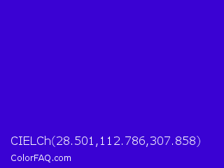 CIELCh 28.501,112.786,307.858 Color Image