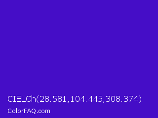 CIELCh 28.581,104.445,308.374 Color Image
