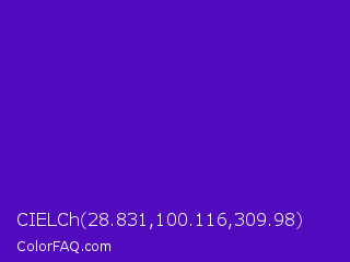 CIELCh 28.831,100.116,309.98 Color Image