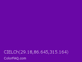 CIELCh 29.18,86.645,315.164 Color Image
