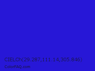 CIELCh 29.287,111.14,305.846 Color Image
