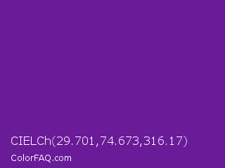 CIELCh 29.701,74.673,316.17 Color Image