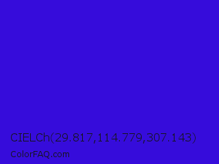 CIELCh 29.817,114.779,307.143 Color Image