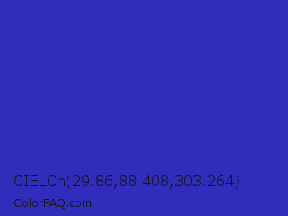 CIELCh 29.86,88.408,303.264 Color Image