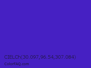 CIELCh 30.097,96.54,307.084 Color Image