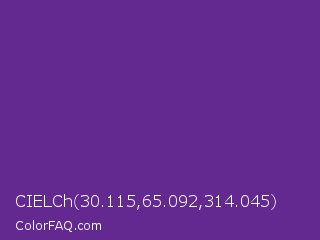 CIELCh 30.115,65.092,314.045 Color Image