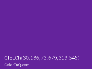 CIELCh 30.186,73.679,313.545 Color Image