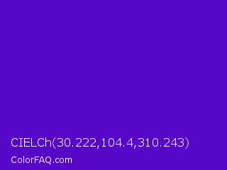 CIELCh 30.222,104.4,310.243 Color Image