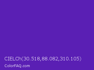 CIELCh 30.518,88.082,310.105 Color Image