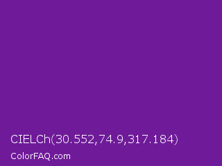 CIELCh 30.552,74.9,317.184 Color Image