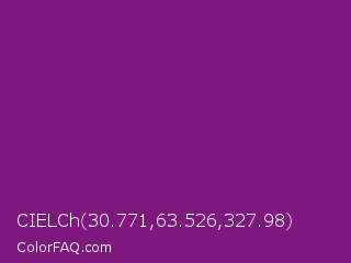 CIELCh 30.771,63.526,327.98 Color Image