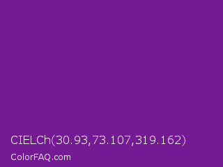 CIELCh 30.93,73.107,319.162 Color Image