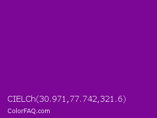 CIELCh 30.971,77.742,321.6 Color Image