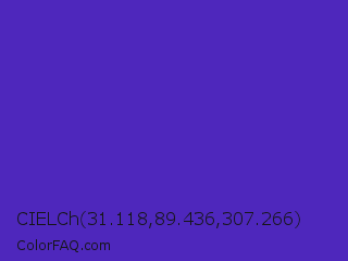 CIELCh 31.118,89.436,307.266 Color Image