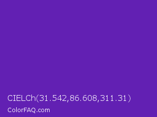 CIELCh 31.542,86.608,311.31 Color Image