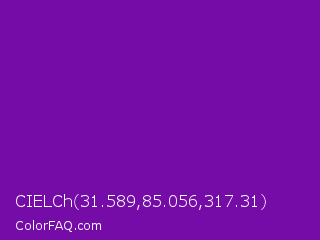 CIELCh 31.589,85.056,317.31 Color Image