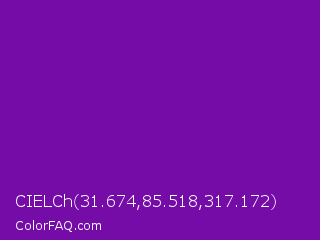 CIELCh 31.674,85.518,317.172 Color Image