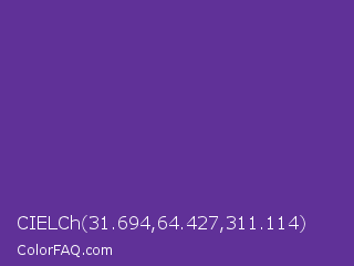 CIELCh 31.694,64.427,311.114 Color Image