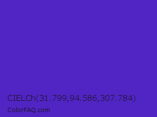 CIELCh 31.799,94.586,307.784 Color Image