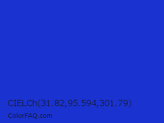 CIELCh 31.82,95.594,301.79 Color Image