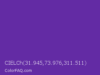 CIELCh 31.945,73.976,311.511 Color Image