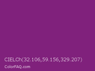 CIELCh 32.106,59.156,329.207 Color Image