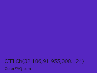 CIELCh 32.186,91.955,308.124 Color Image