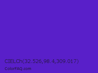 CIELCh 32.526,98.4,309.017 Color Image