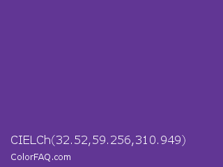 CIELCh 32.52,59.256,310.949 Color Image