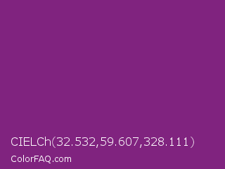 CIELCh 32.532,59.607,328.111 Color Image